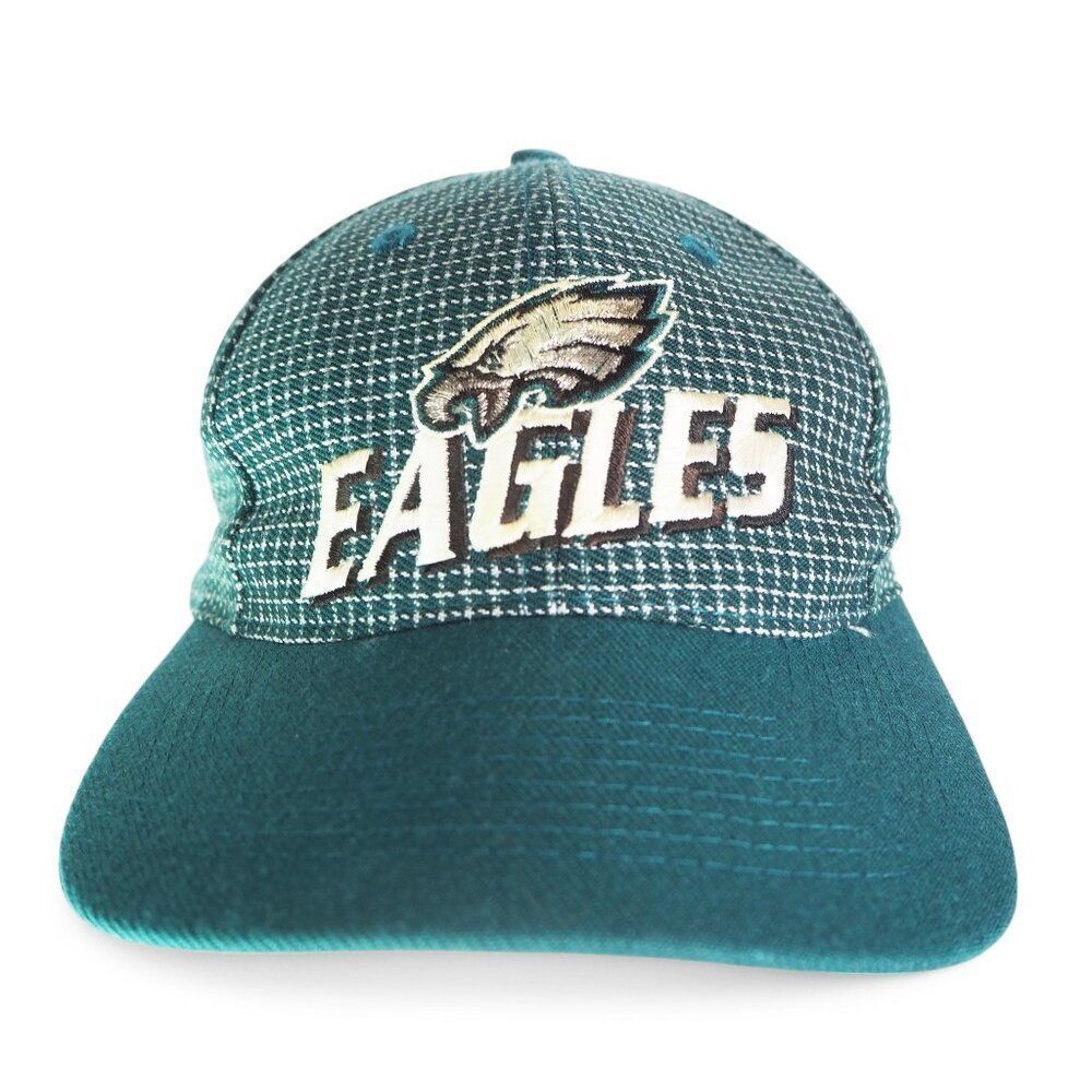 Logo Athletic Pro Line Philadelphia Eagles‎ Vintage 90s Plaid Grid Snapback Hat